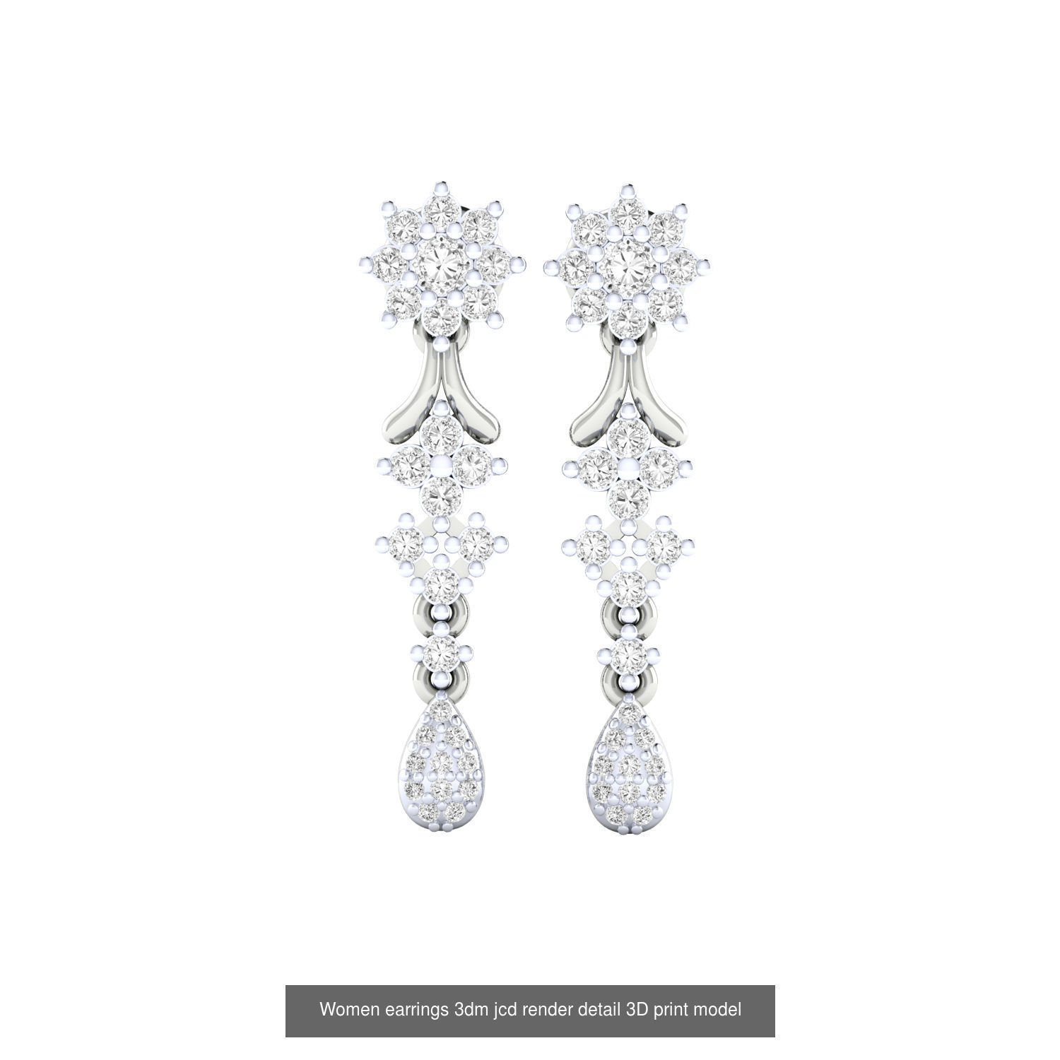 40 Drops Earrings  3dm renders detail Bulk Collection _39