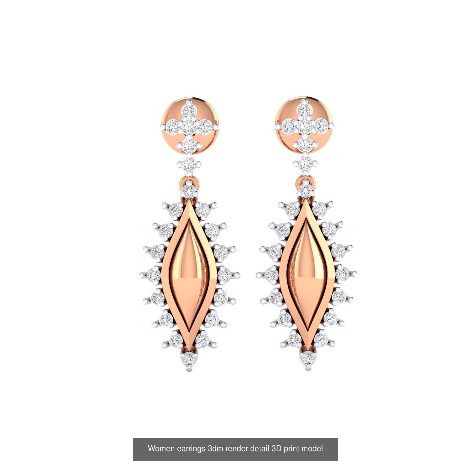 40 Drops Earrings  3dm renders detail Bulk Collection _24