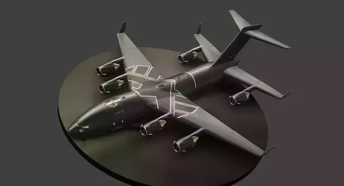 AOS - The Bus - C17 Globemaster Low-poly 3D model