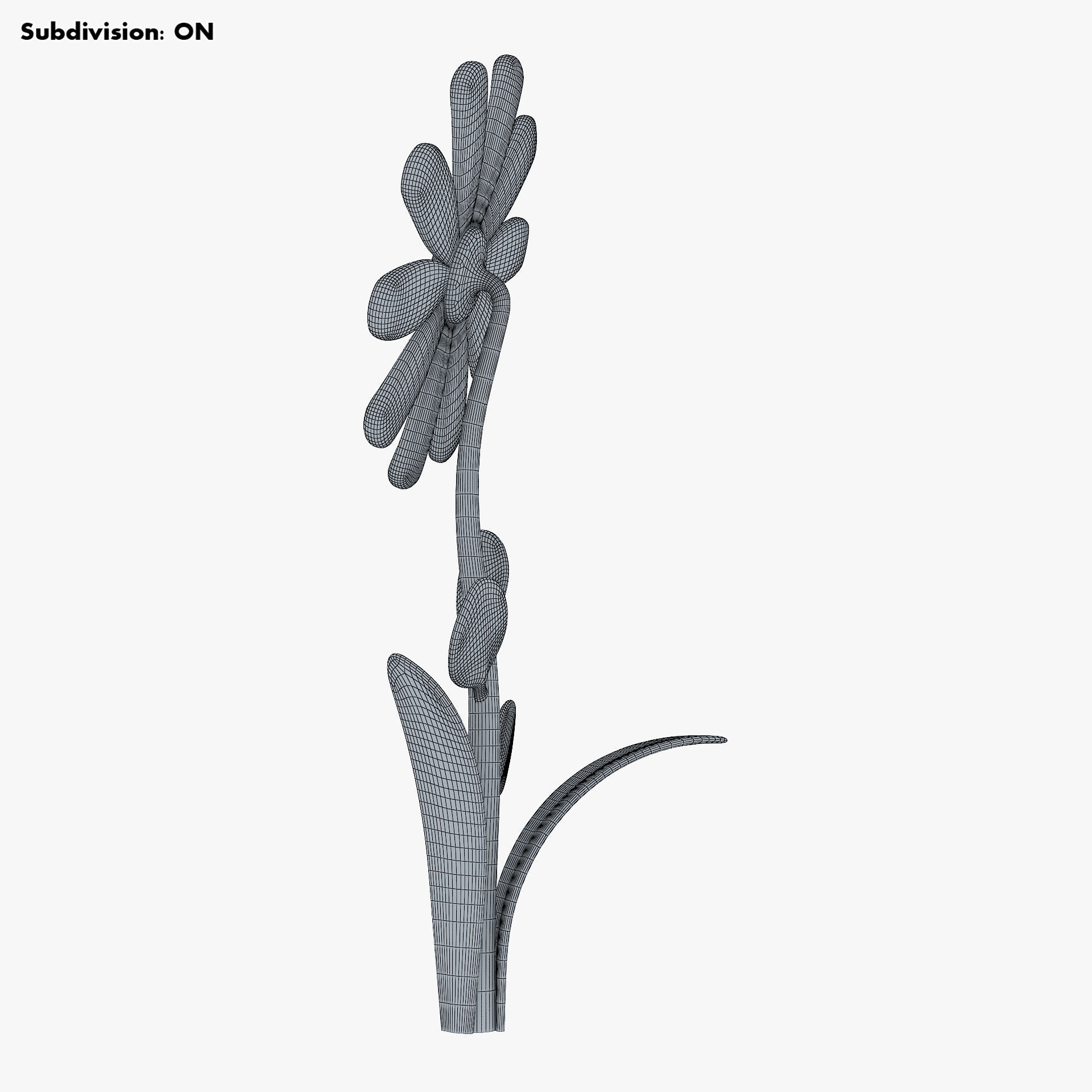 Cartoon Flower v 3 3D model_15