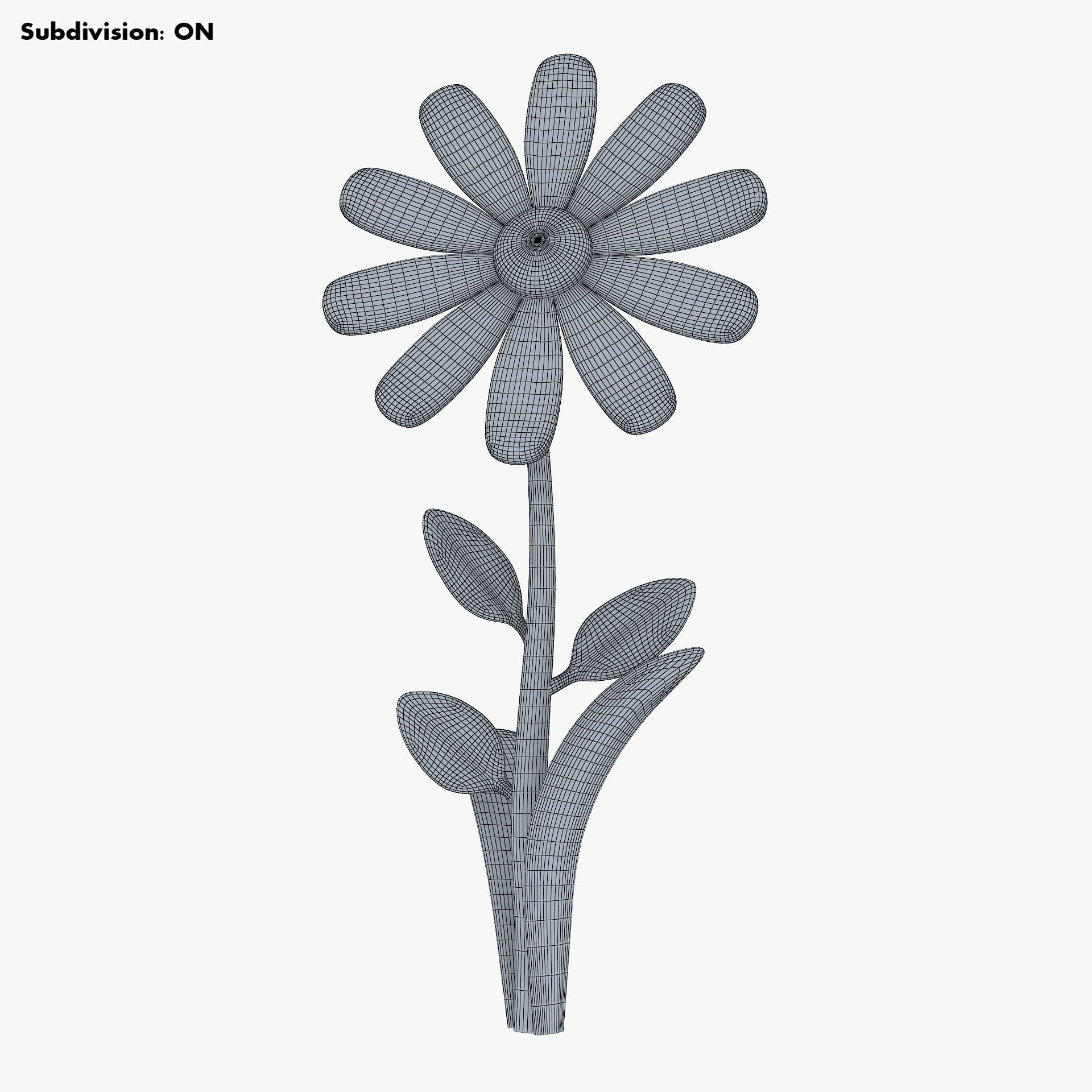 Cartoon Flower v 3 3D model_13