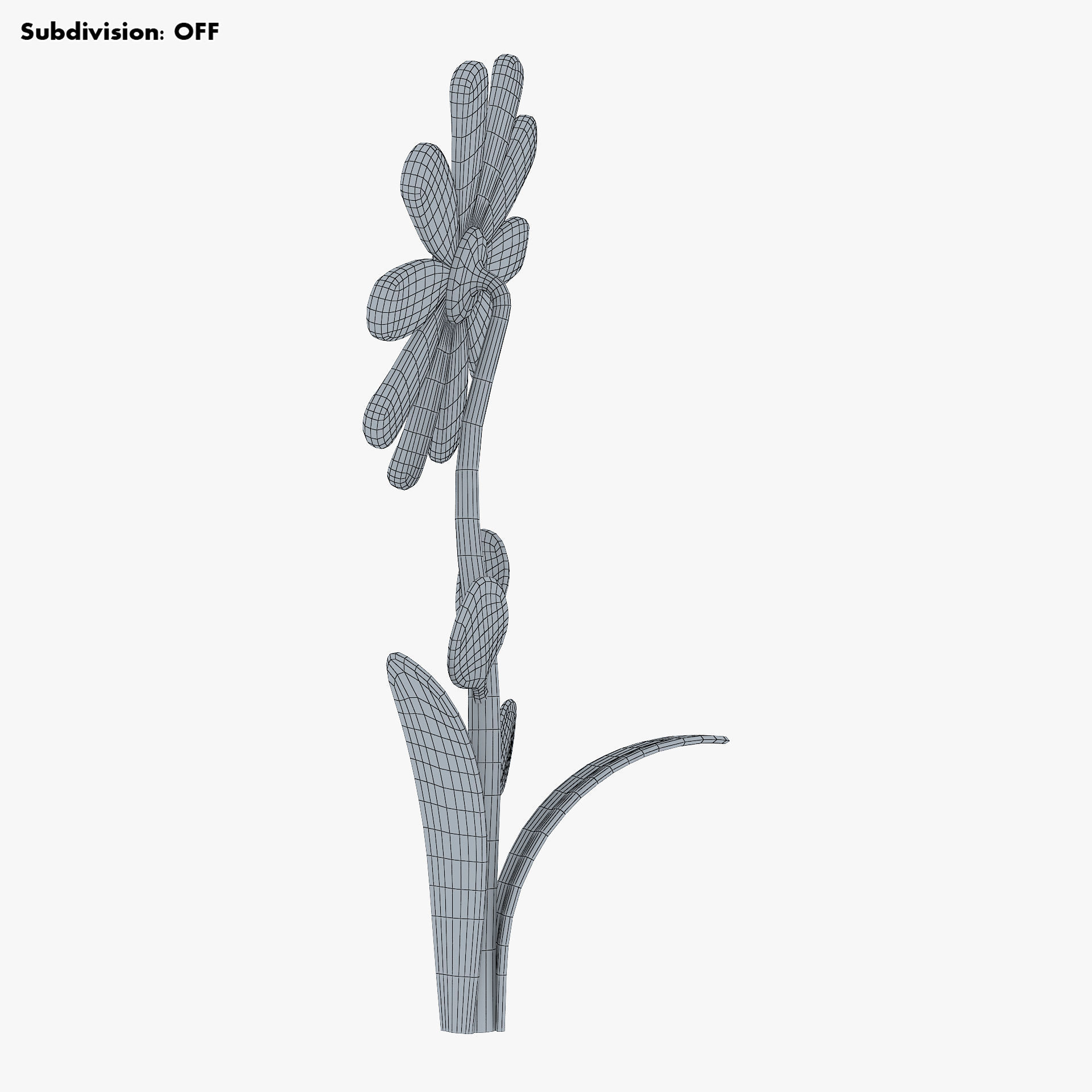 Cartoon Flower v 3 3D model_16