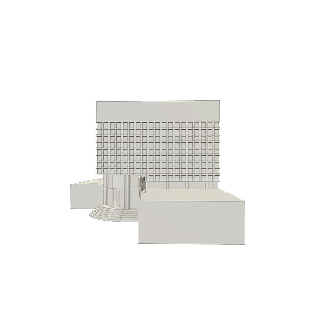 NYPD Police Station Game Ready Low poly PBR 3D Model  Low-poly 3D model_17