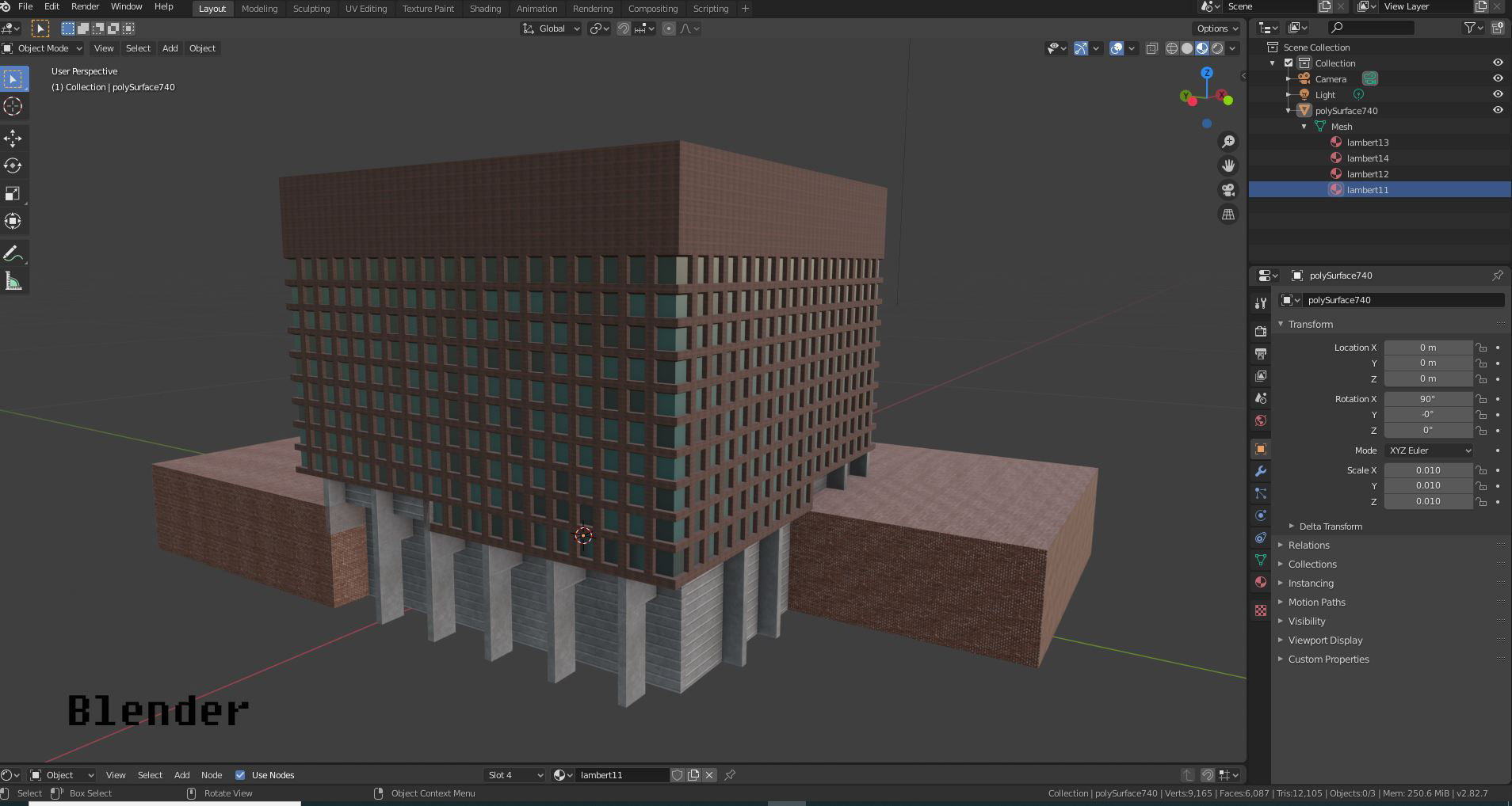NYPD Police Station Game Ready Low poly PBR 3D Model  Low-poly 3D model_15