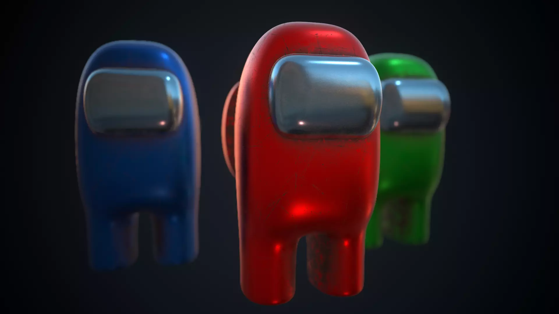 Among Us 3d Model Character Pack 3D model_0