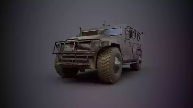 Dirty Military Vehicle