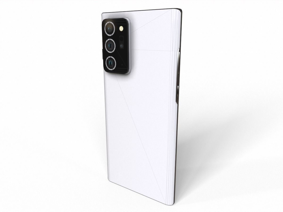 Samsung Galaxy Note 20 ultra Low-poly 3D model_8