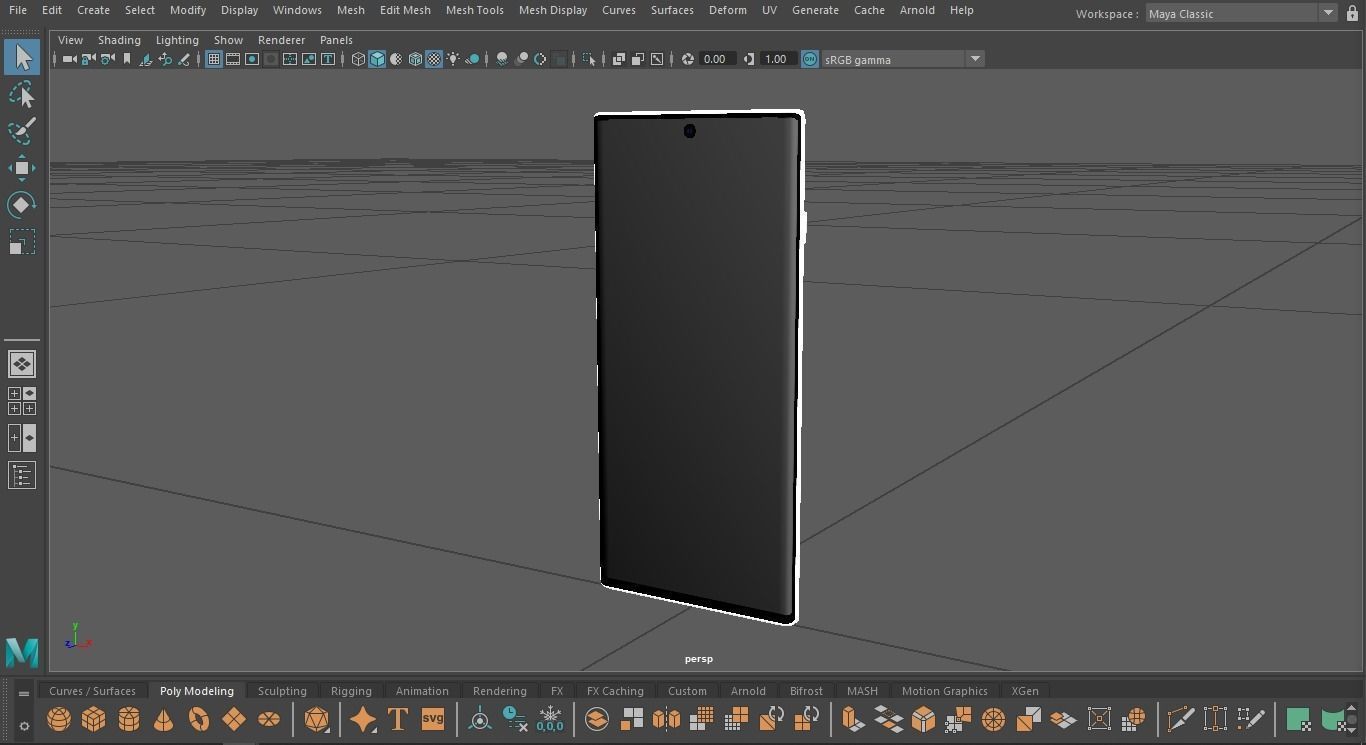 Samsung Galaxy Note 20 ultra Low-poly 3D model_14