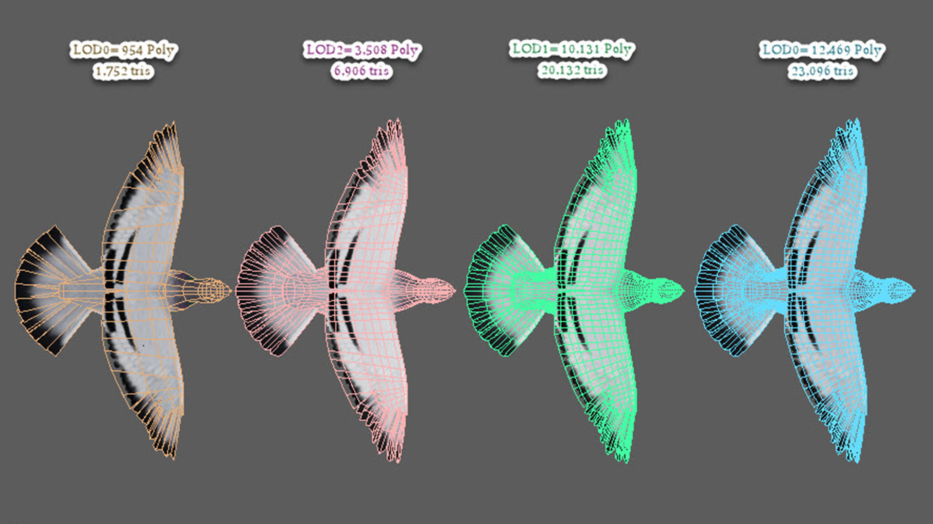 Realistic Animated Rock Pigeon Low-poly 3D model_13