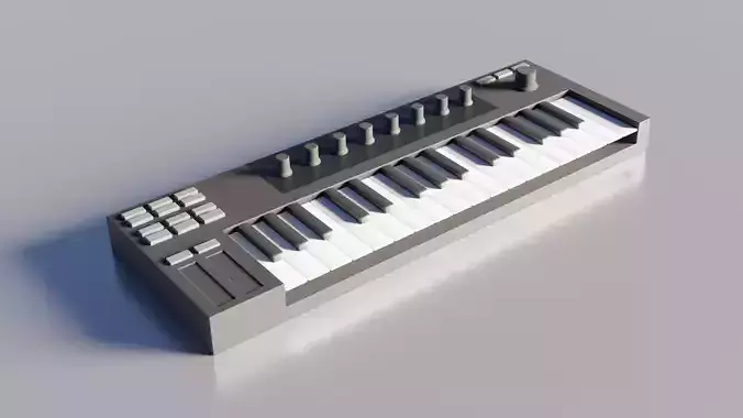 MIDI-Keyboard Controller 3D model