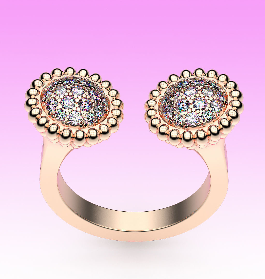 Ring Daisy 3D print model_1