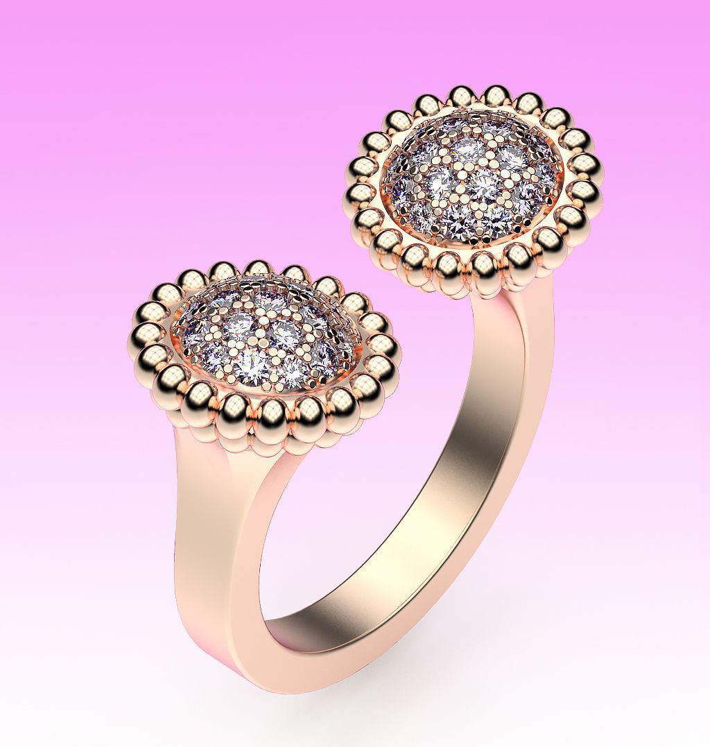 Ring Daisy 3D print model_3