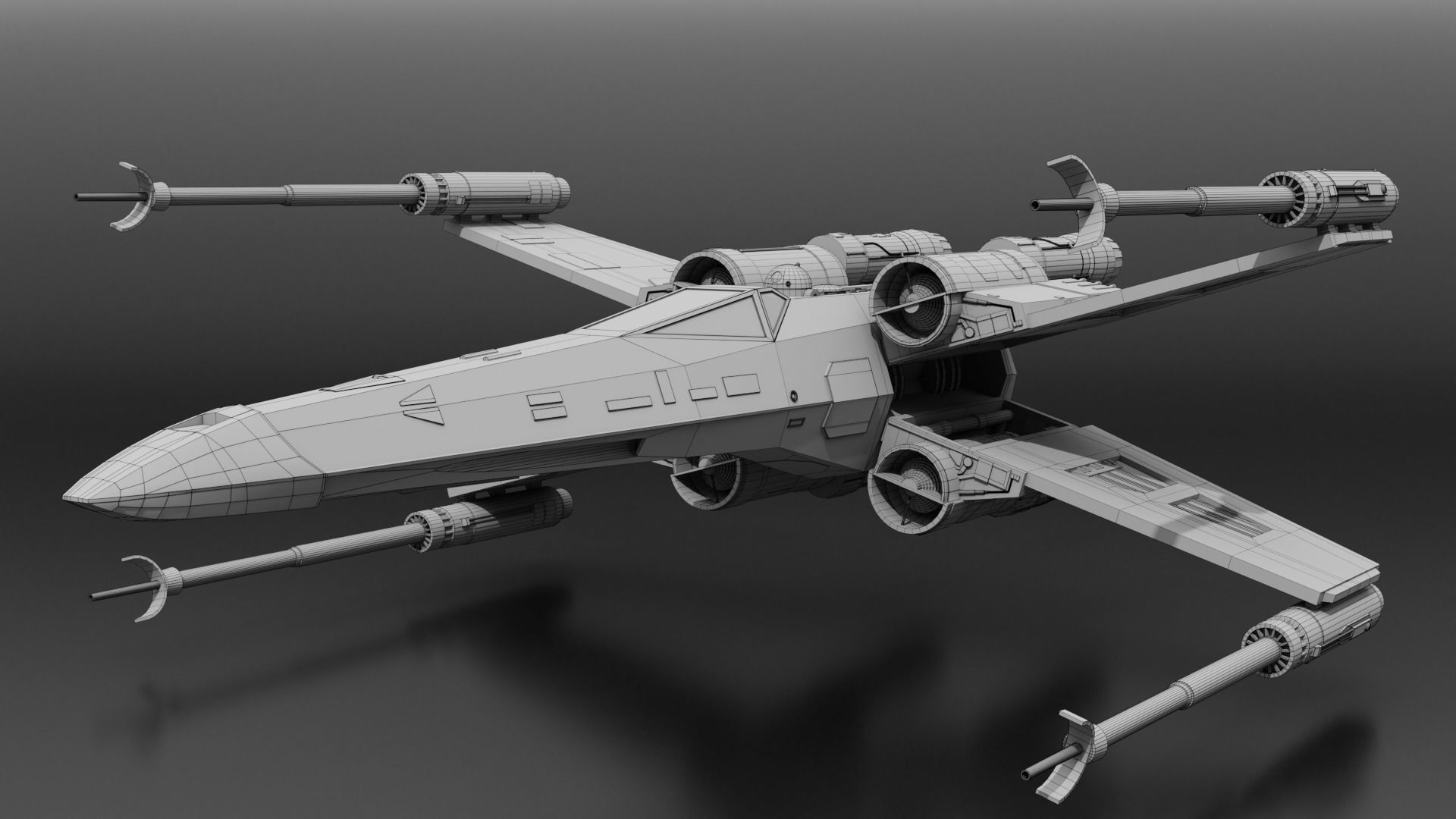Star Wars T65b X-Wing Starfighter 3D model_4