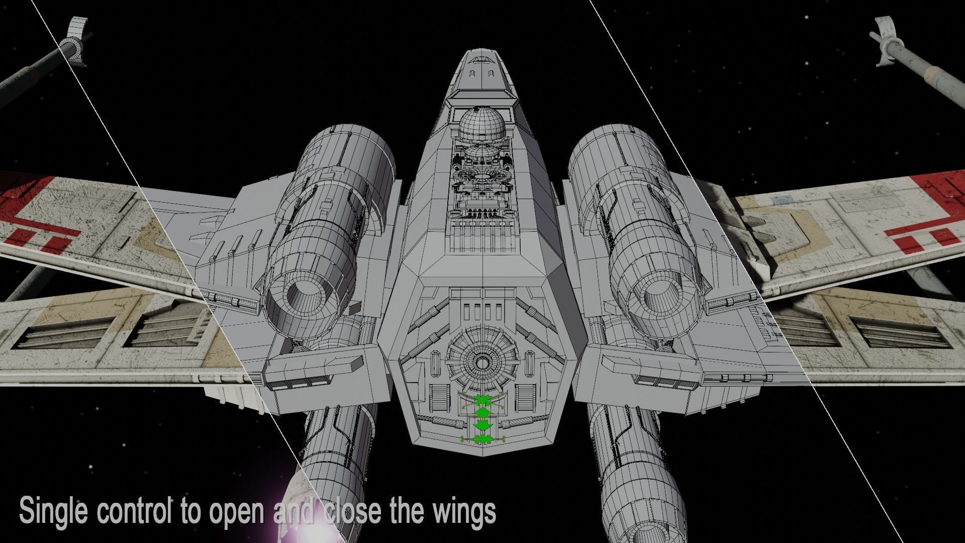 Star Wars T65b X-Wing Starfighter 3D model_6