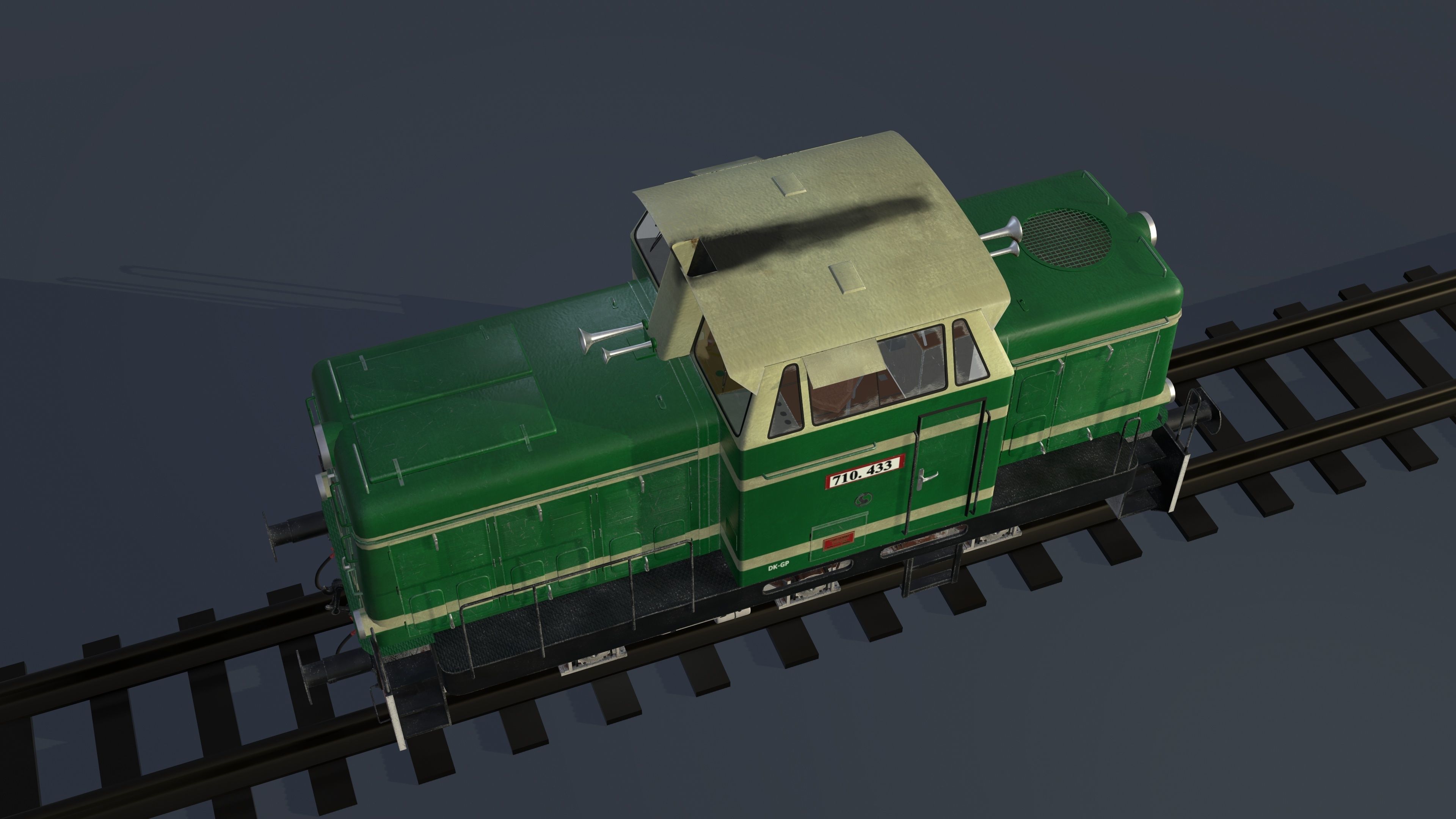 Train t-334 Low-poly 3D model_10