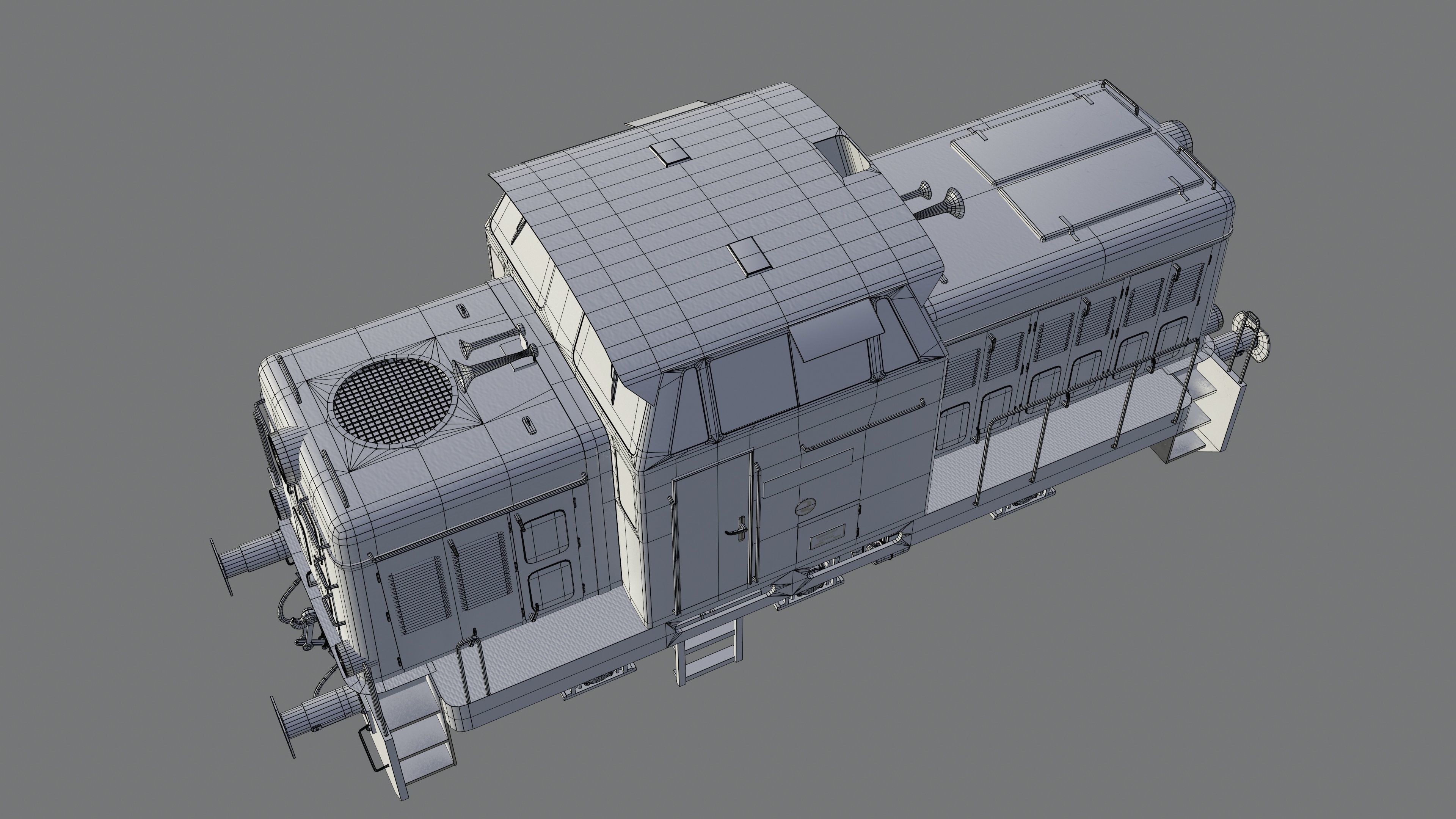 Train t-334 Low-poly 3D model_19