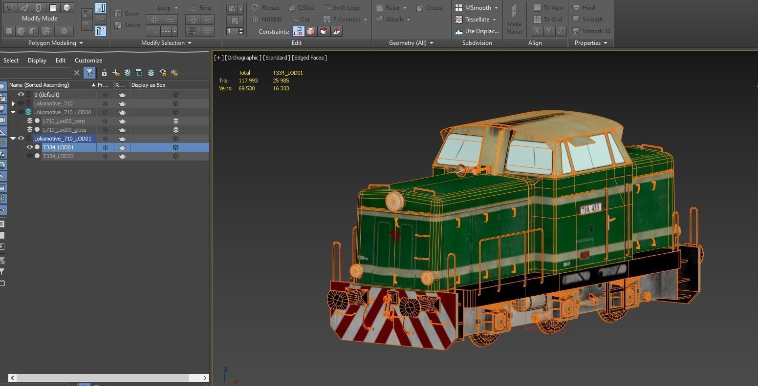 Train t-334 Low-poly 3D model_22
