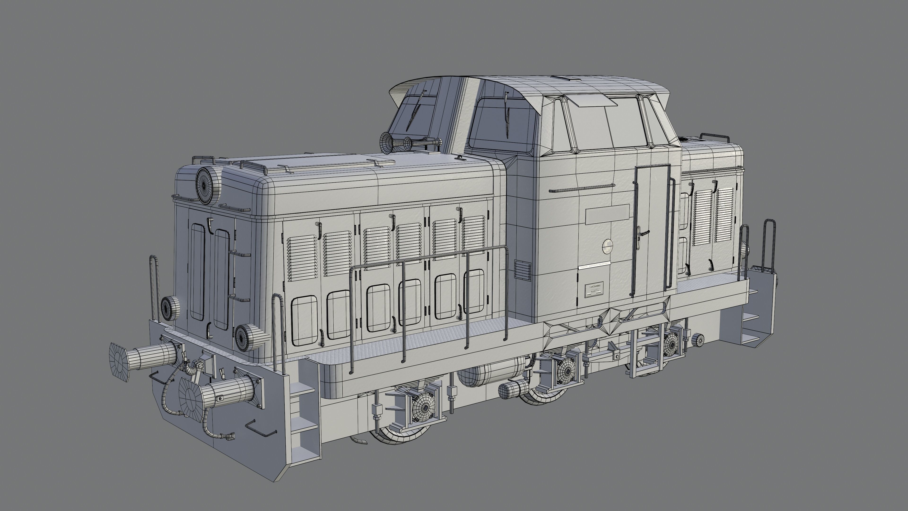 Train t-334 Low-poly 3D model_17