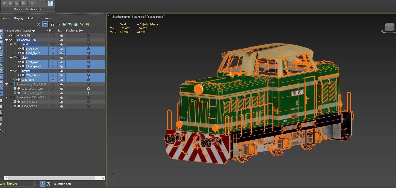 Train t-334 Low-poly 3D model_24