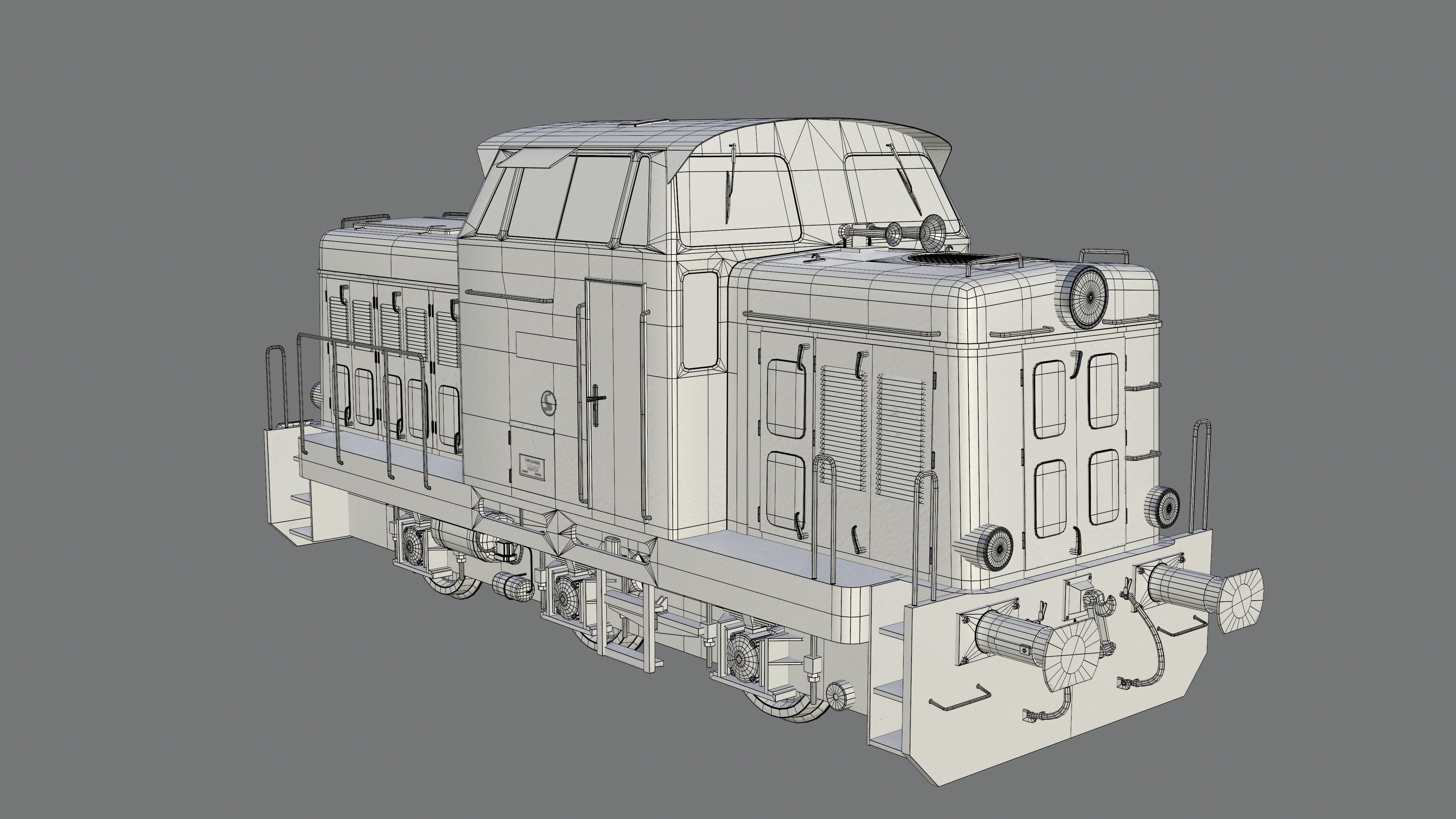 Train t-334 Low-poly 3D model_18