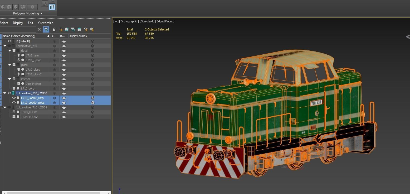 Train t-334 Low-poly 3D model_23