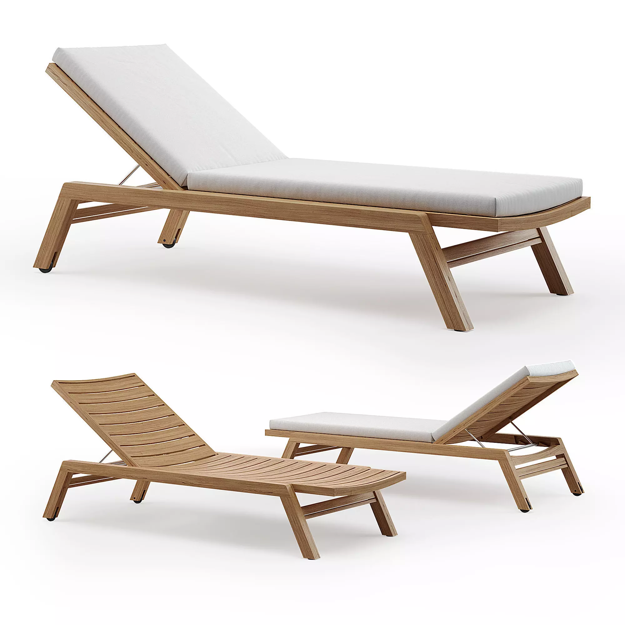 Ethimo Costes Sunlounger 3D model