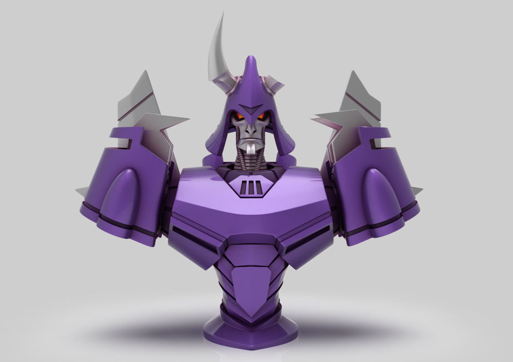  Samurai  Cyclonus Bust  -   Transformers 3D print model_2