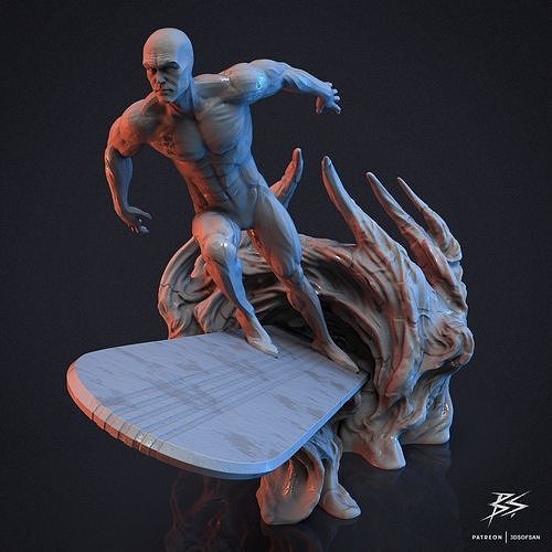 Silver Surfer 3D print model