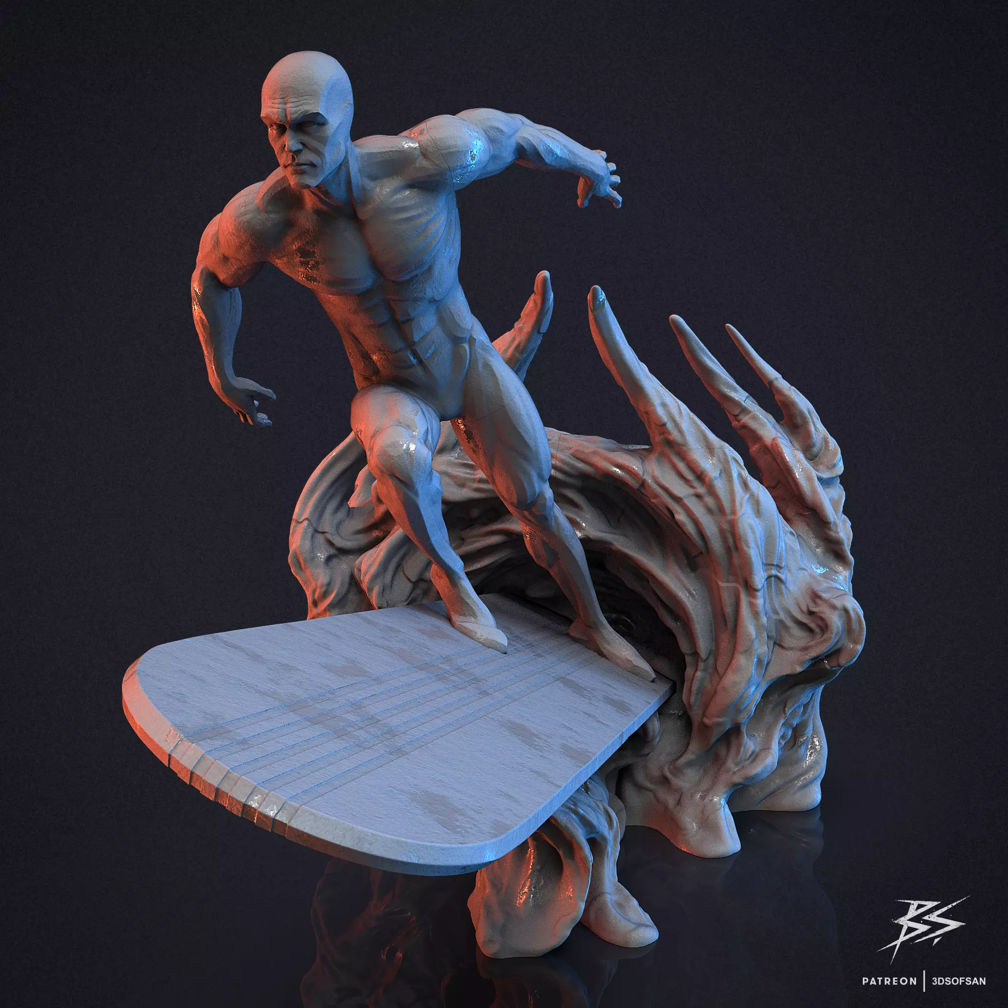 Silver Surfer 3D print model