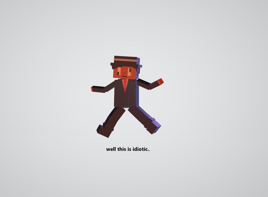 Secret agent  Free low-poly 3D model_1