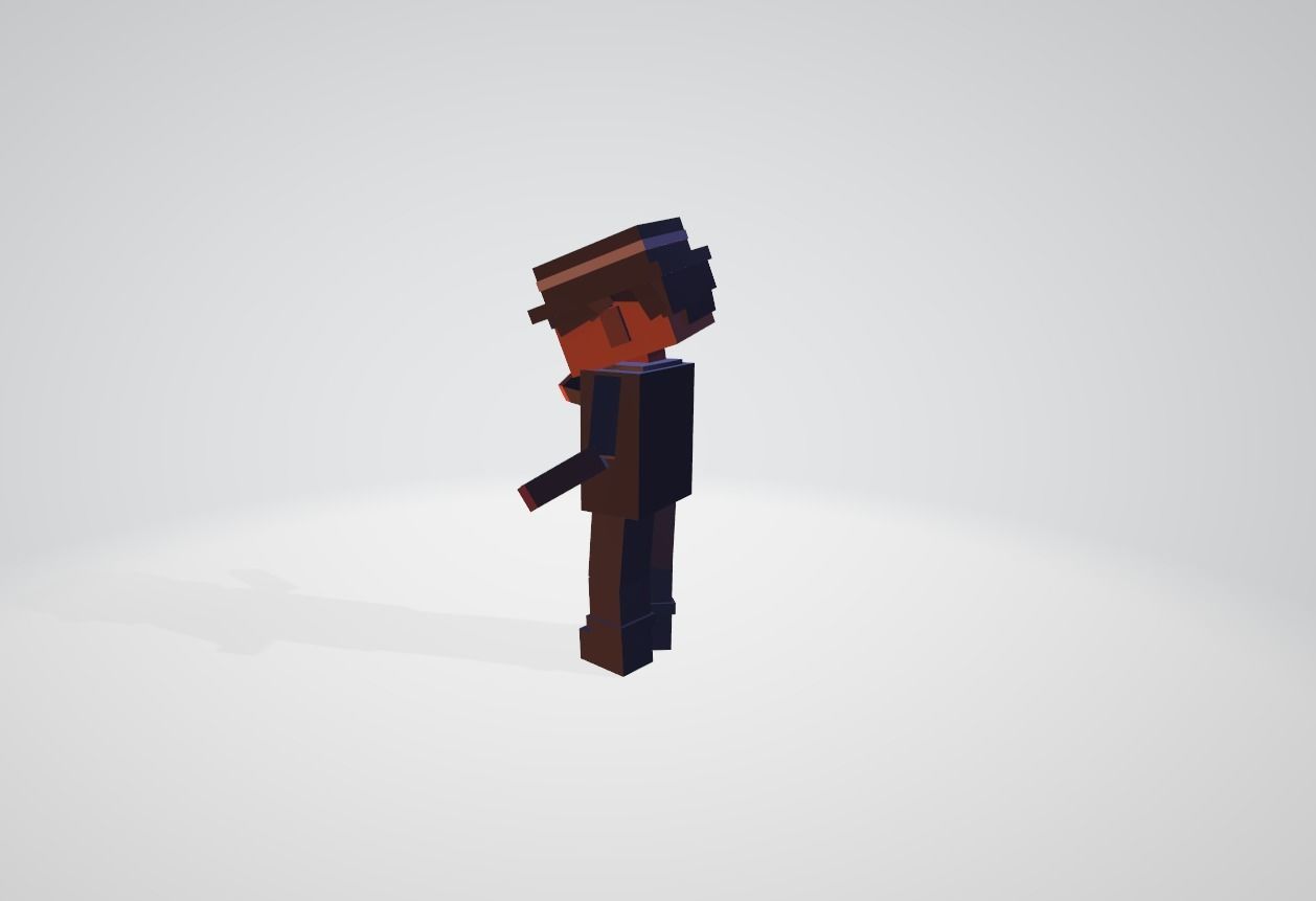 Secret agent  Free low-poly 3D model_3