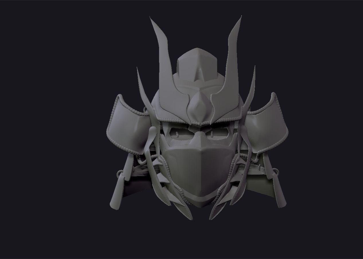 Optimus Prime Samurai Helmet 3D print model_15
