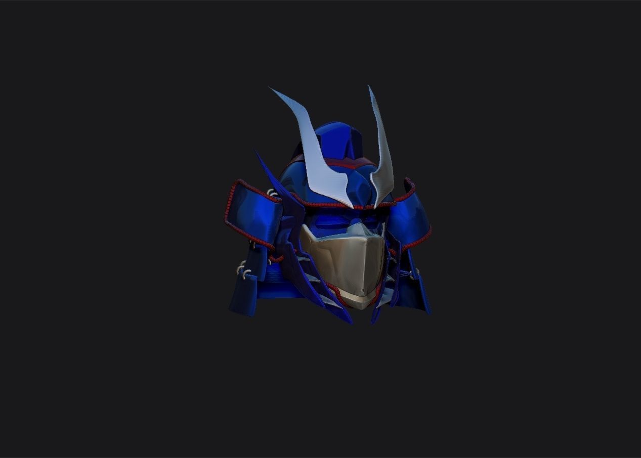 Optimus Prime Samurai Helmet 3D print model_12