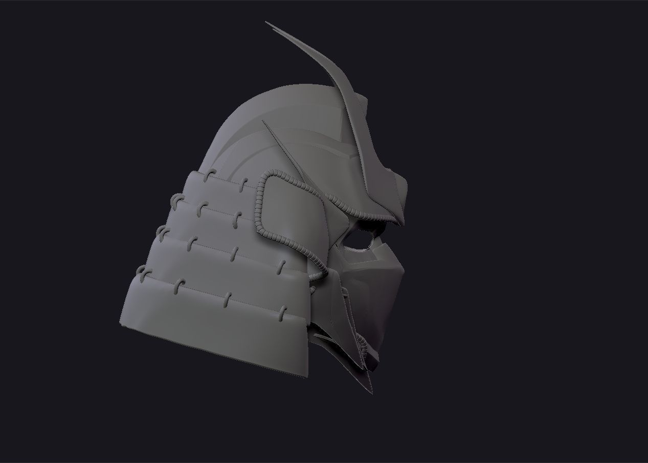 Optimus Prime Samurai Helmet 3D print model_18