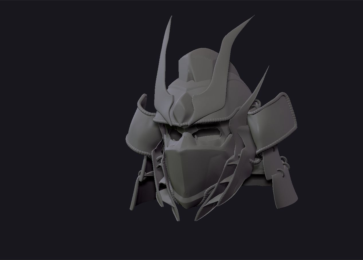 Optimus Prime Samurai Helmet 3D print model_14