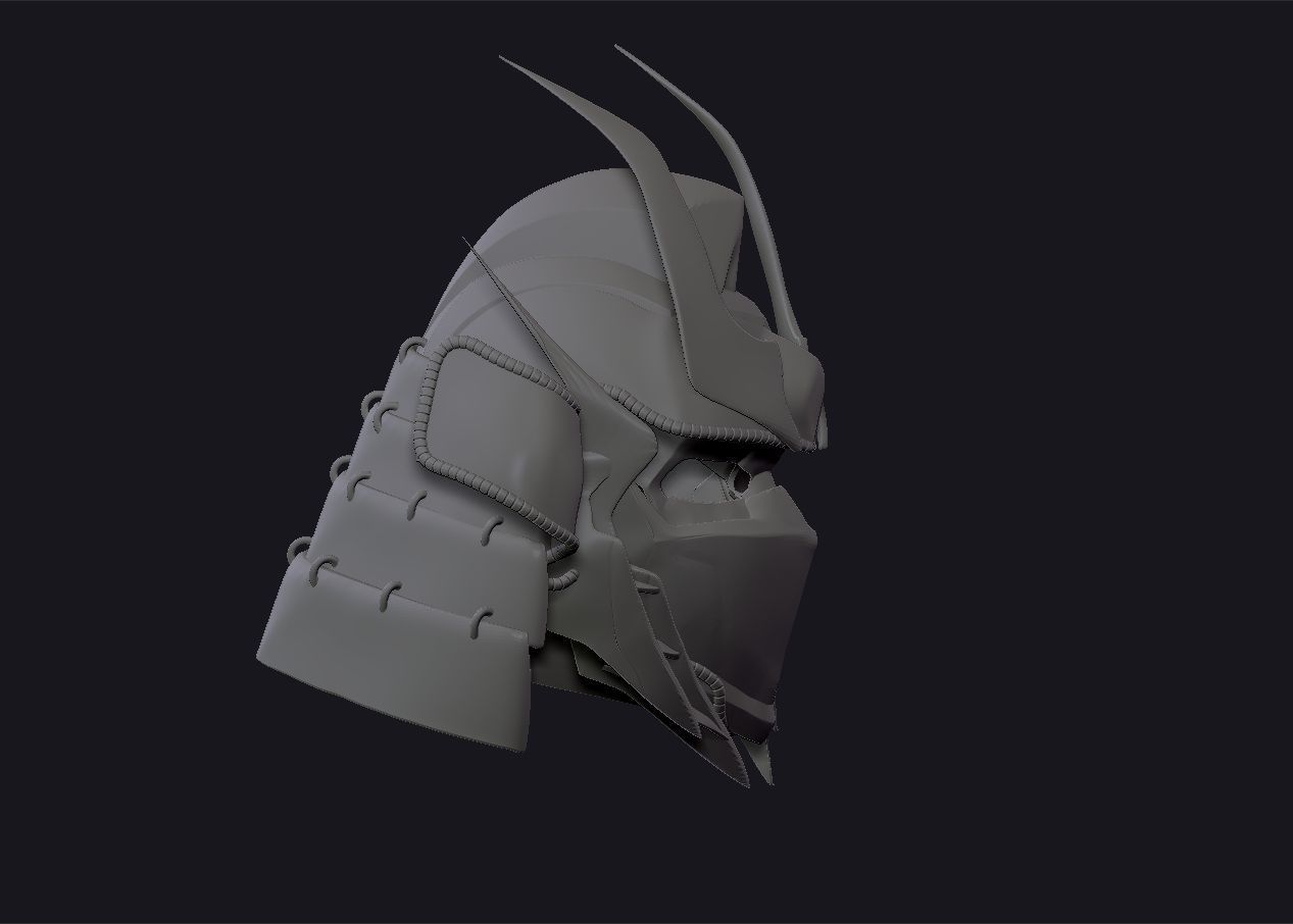 Optimus Prime Samurai Helmet 3D print model_17
