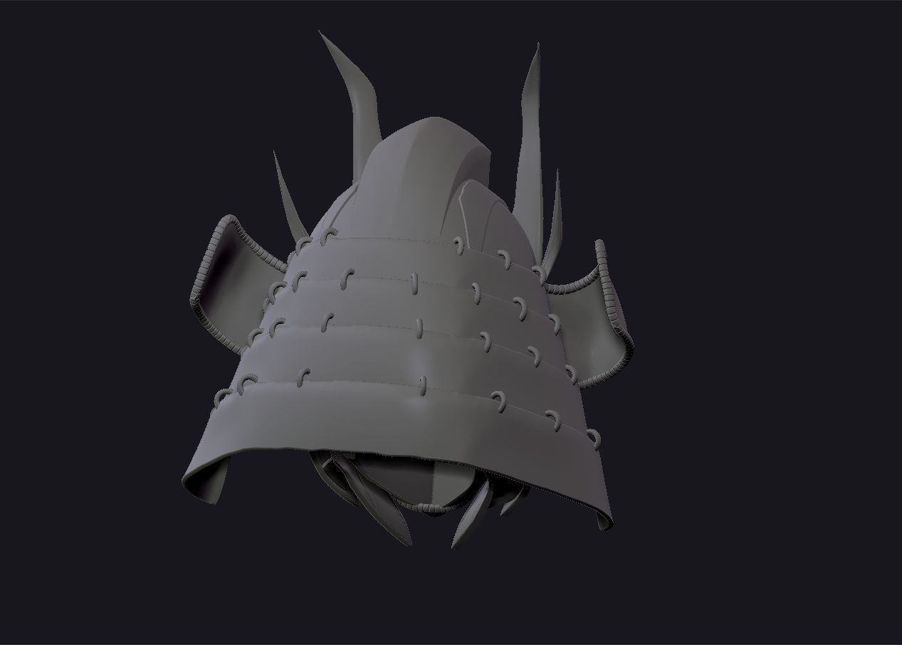 Optimus Prime Samurai Helmet 3D print model_20