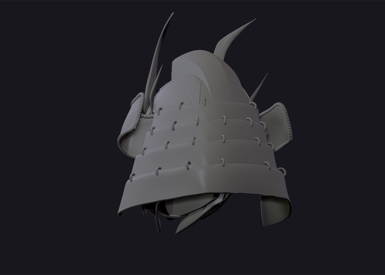 Optimus Prime Samurai Helmet 3D print model_4