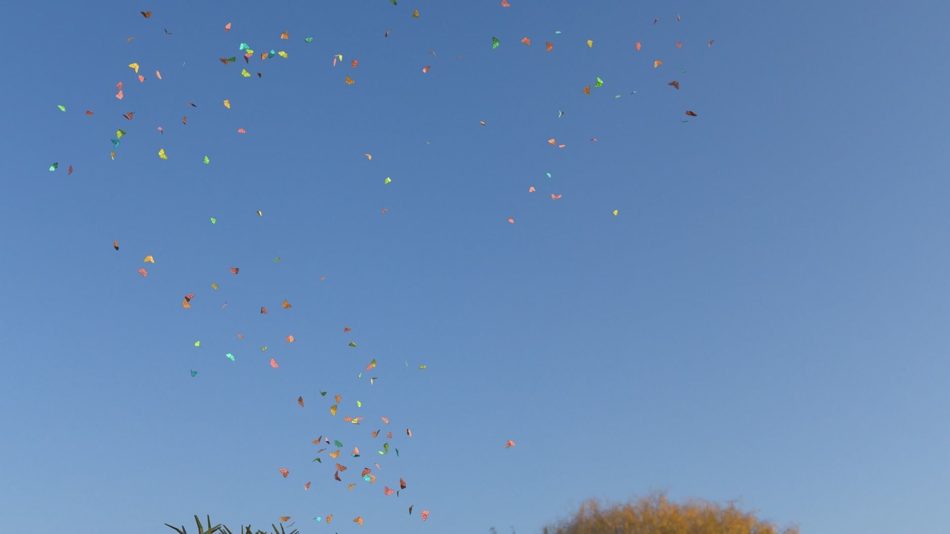 BUTTERFLIES ANIMATION Low-poly 3D model_15