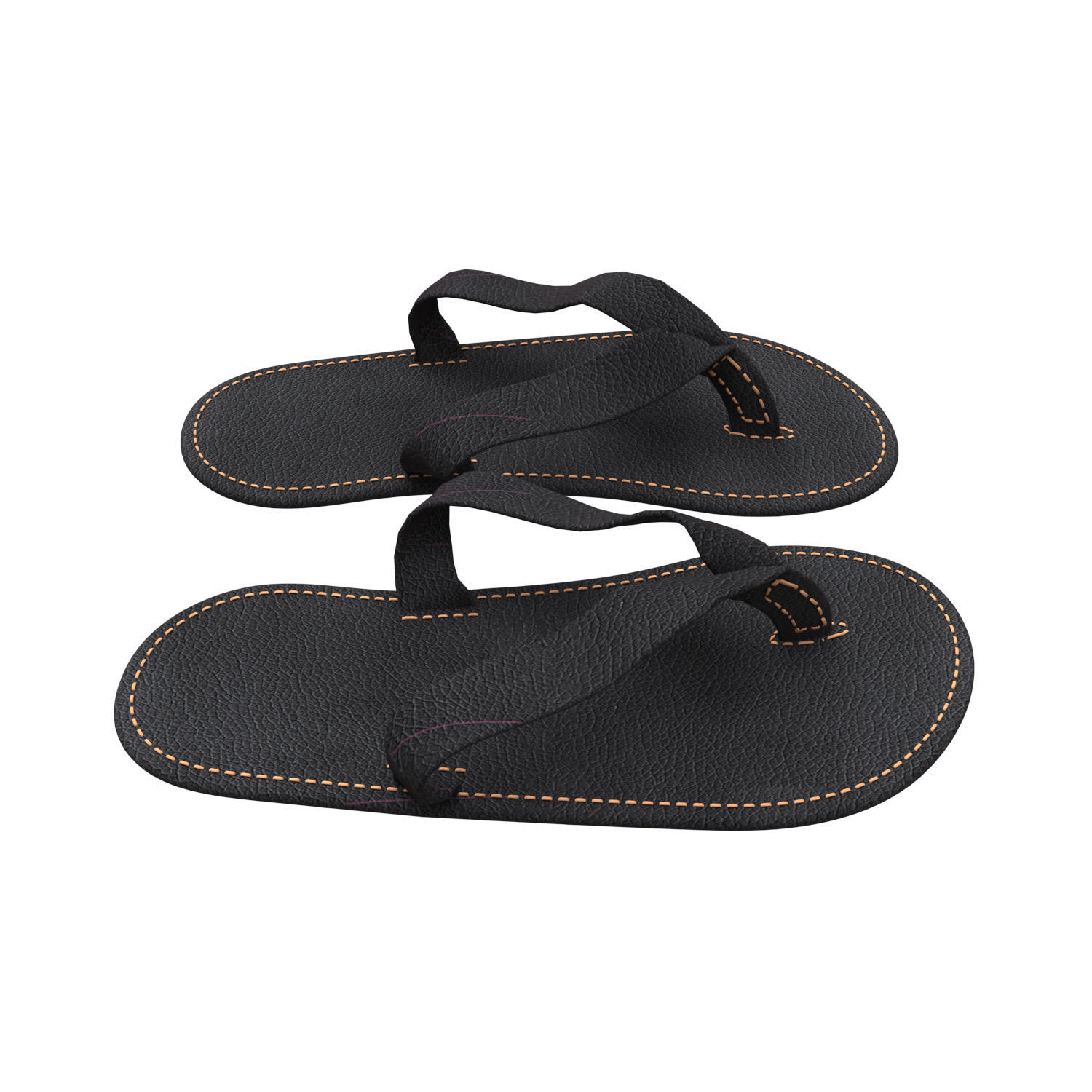 leather slipper 3D model_12