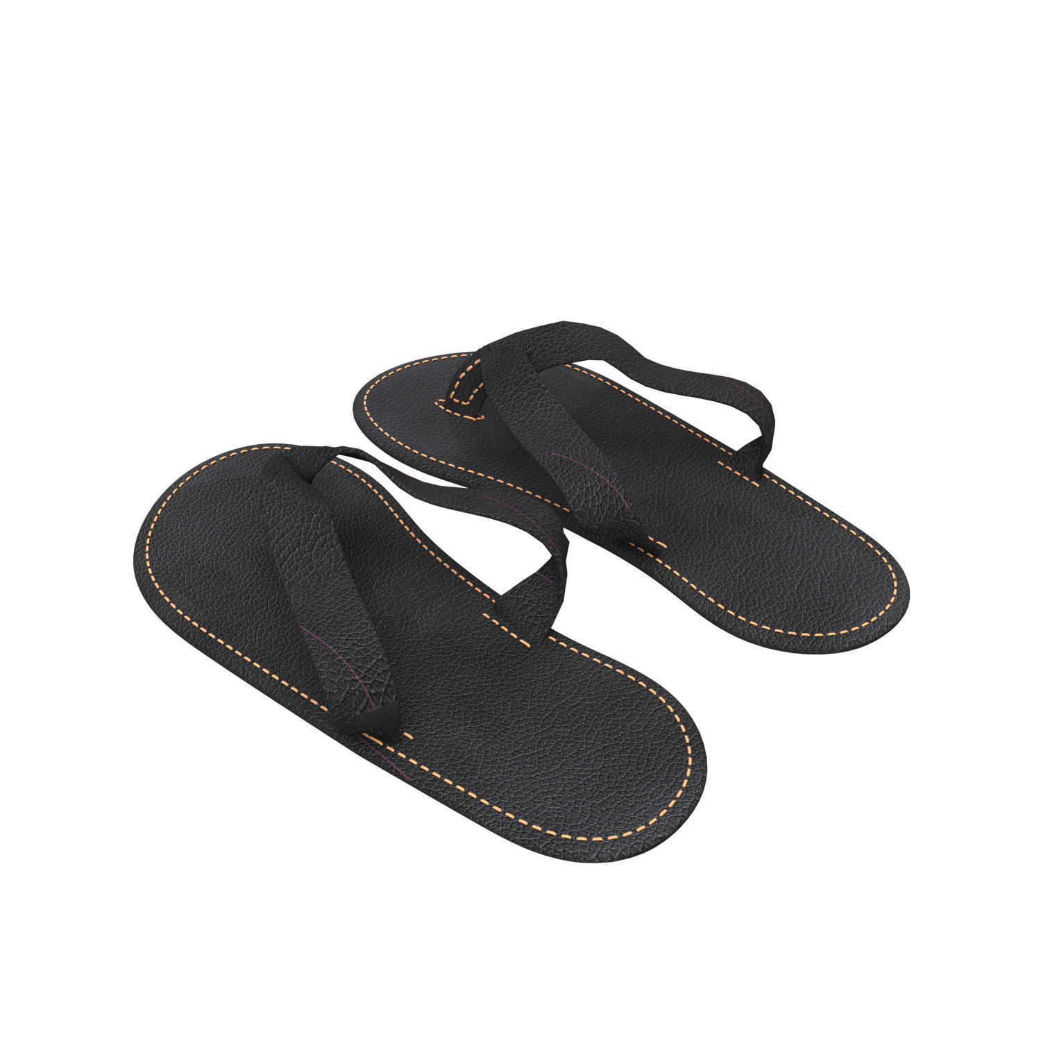 leather slipper 3D model_10