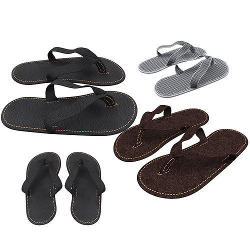 leather slipper 3D model