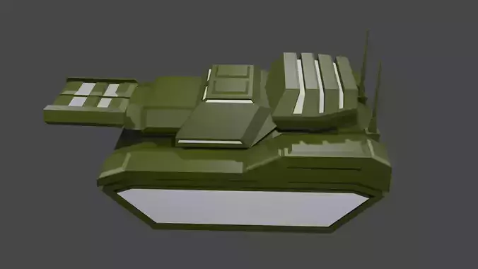 Sci-Fi Battle Tank 3D print model