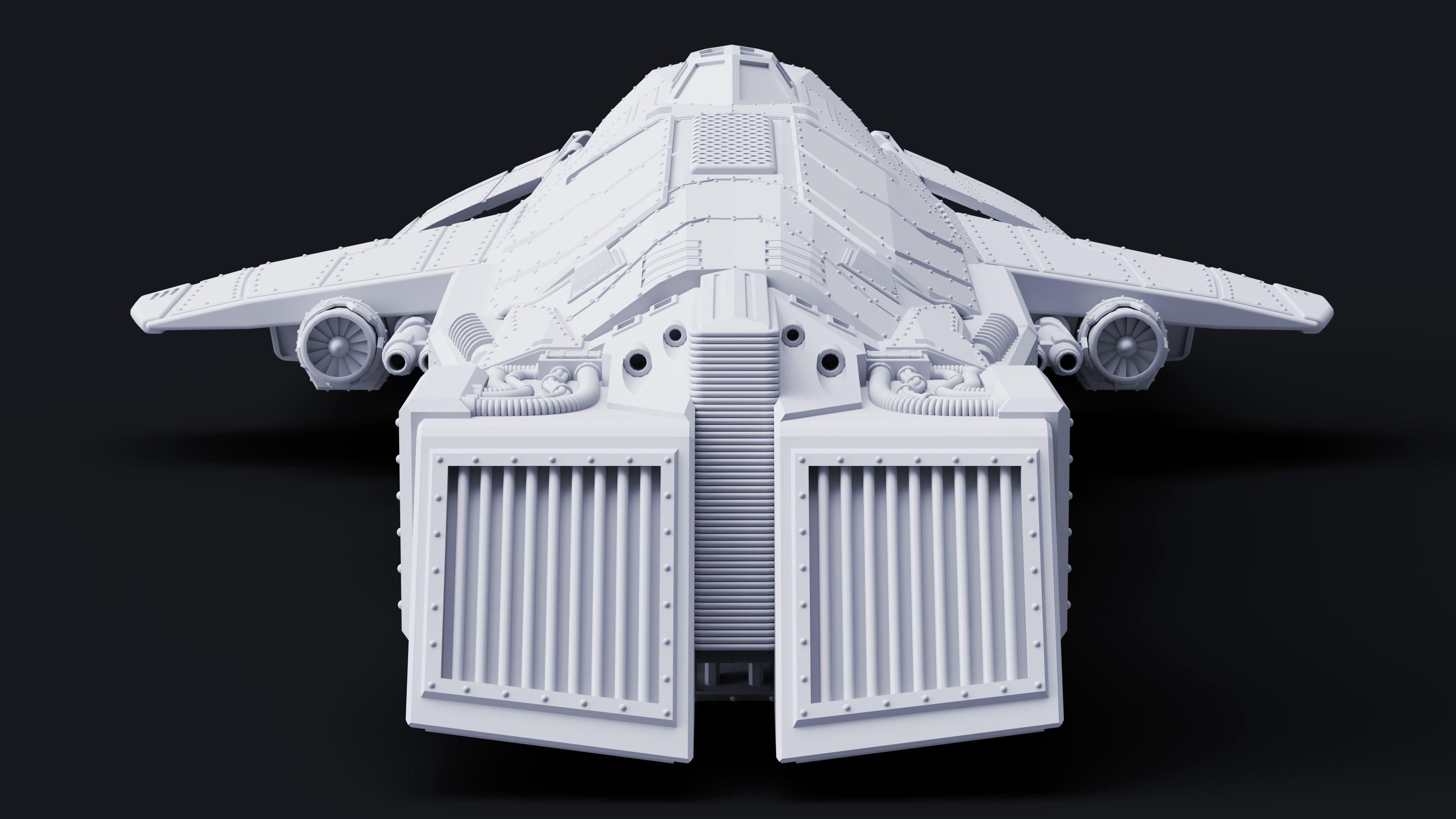 HM-52 Halberd Strategic Bomber - Acolytes of Terror 3D print model_2