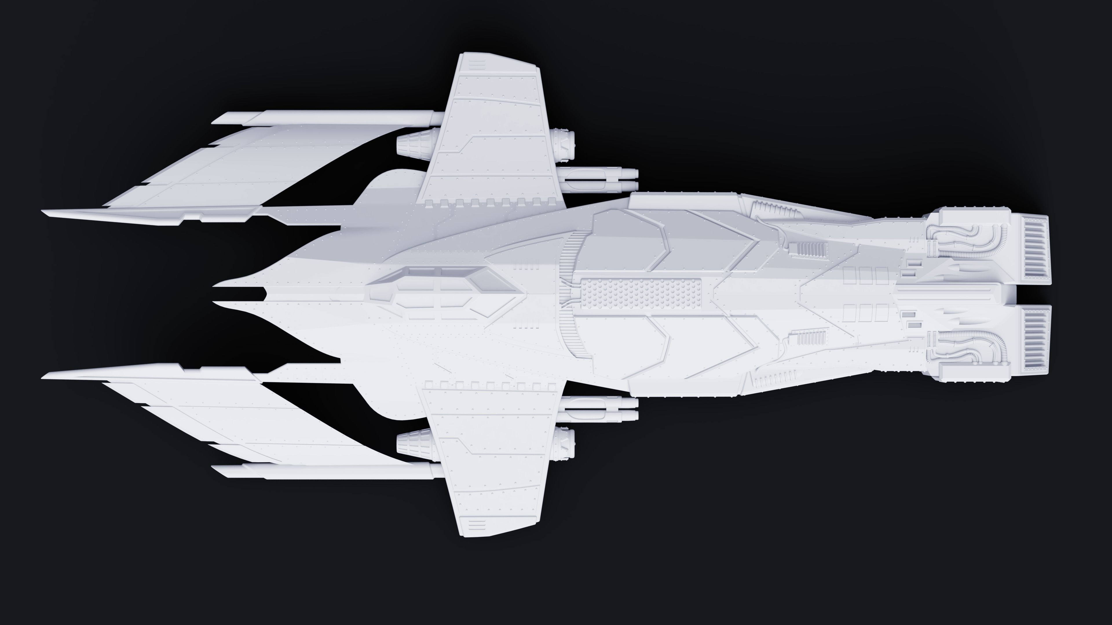 HM-52 Halberd Strategic Bomber - Acolytes of Terror 3D print model_3