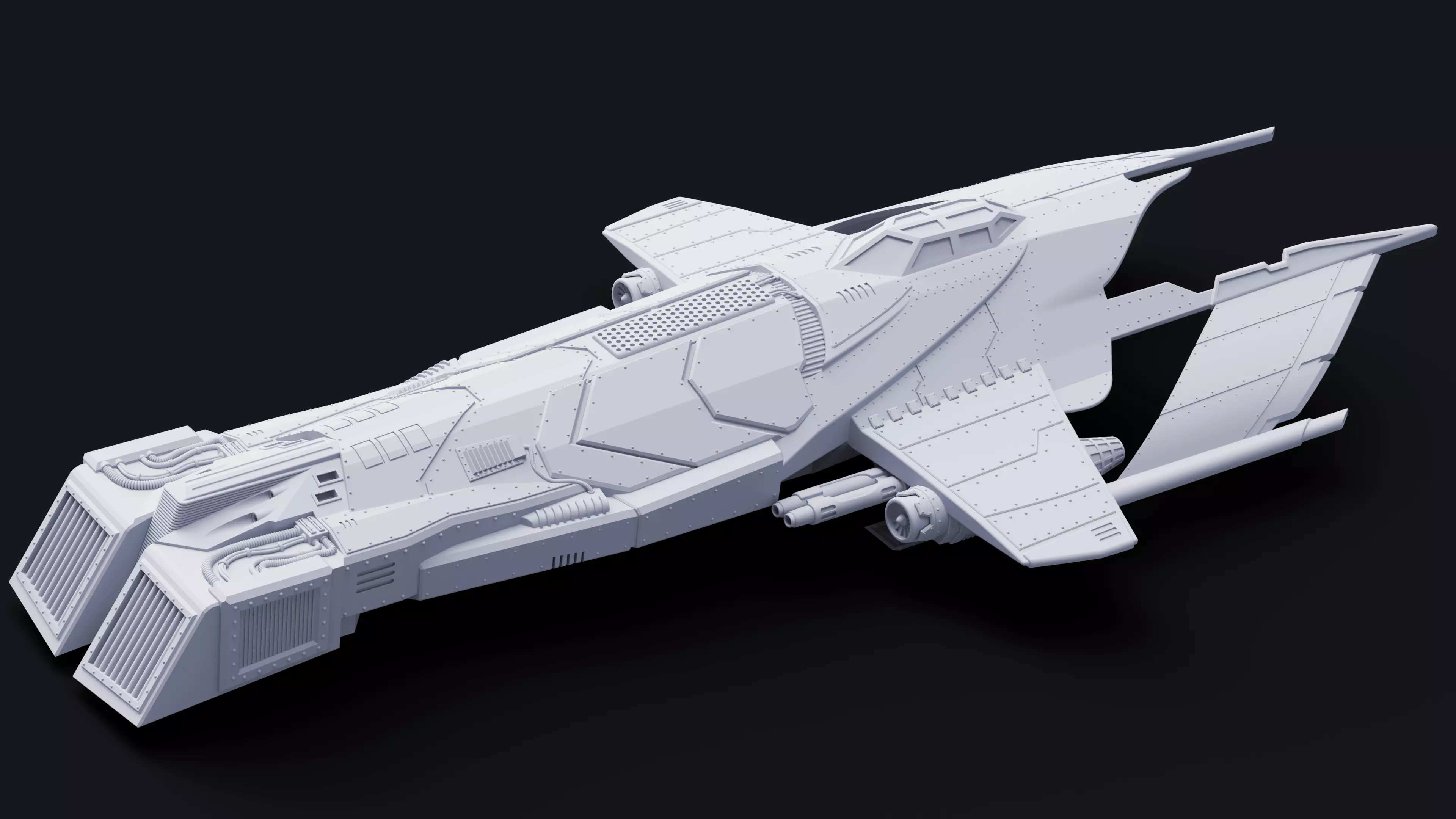HM-52 Halberd Strategic Bomber - Acolytes of Terror 3D print model_0