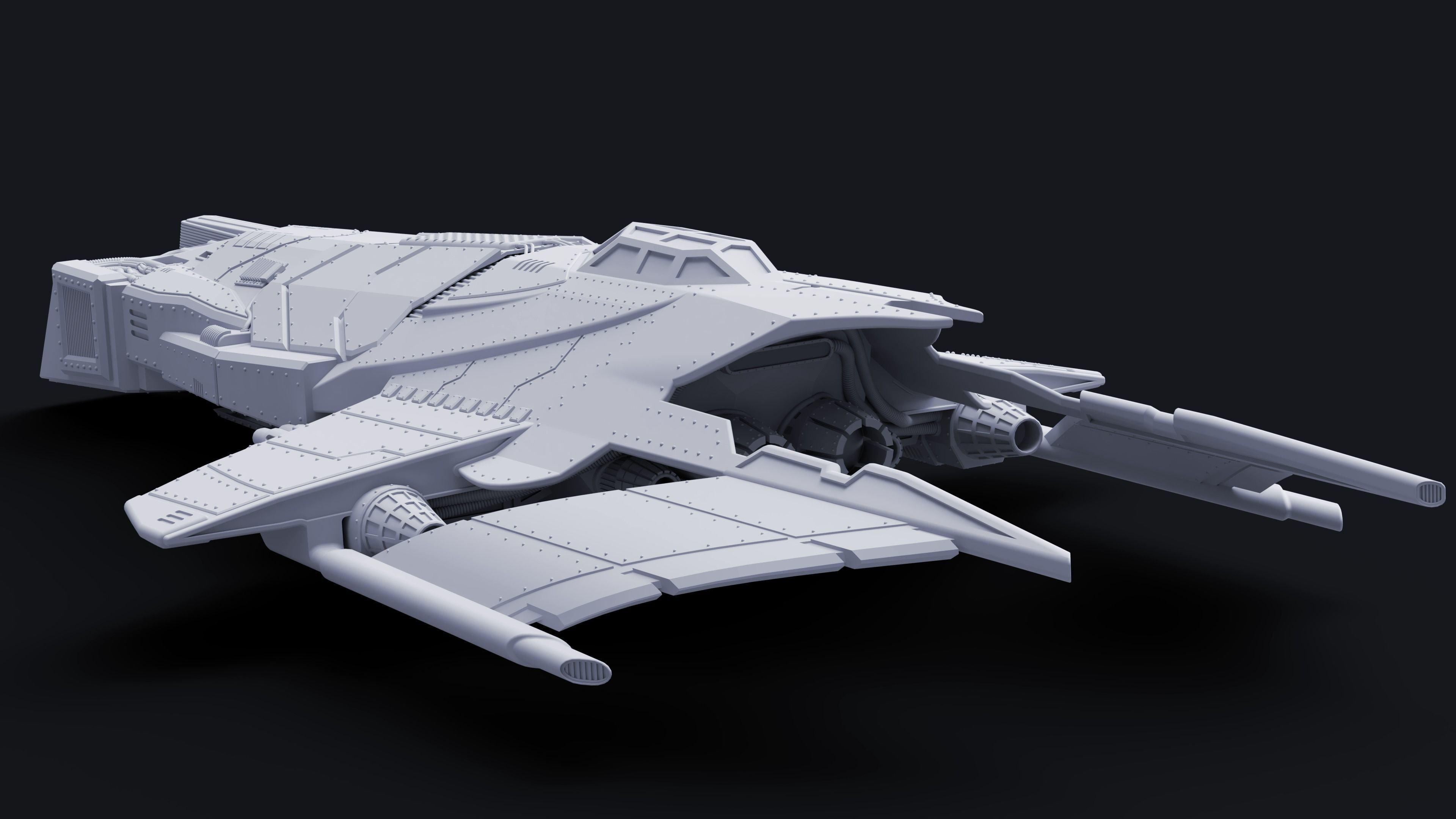 HM-52 Halberd Strategic Bomber - Acolytes of Terror 3D print model_1