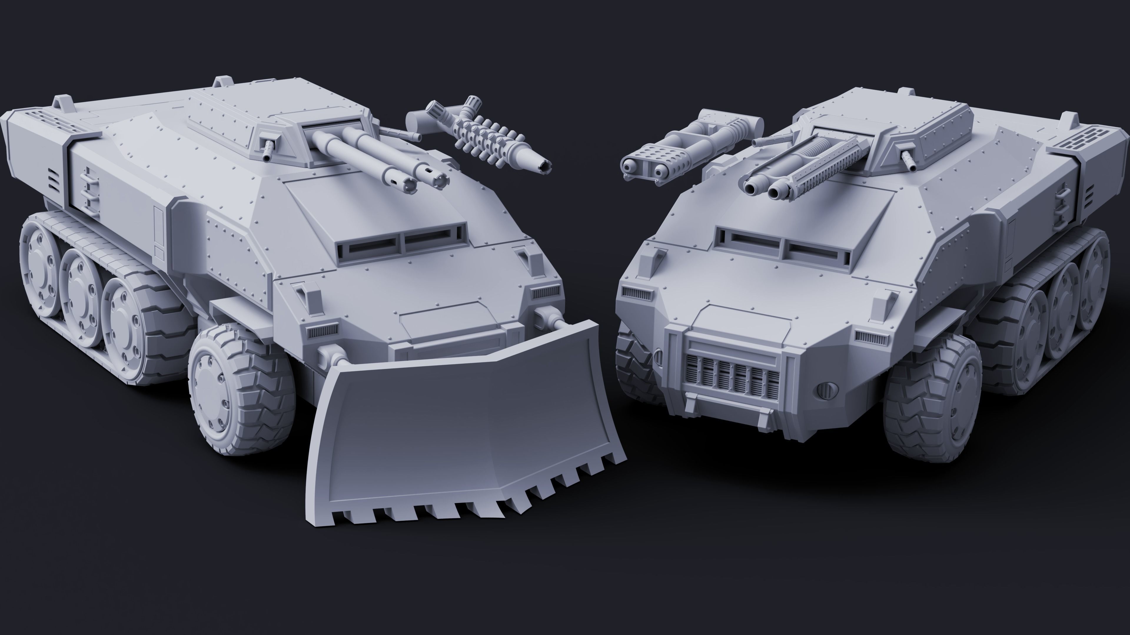 Defender APC - Mutant Militia 3D print model_1