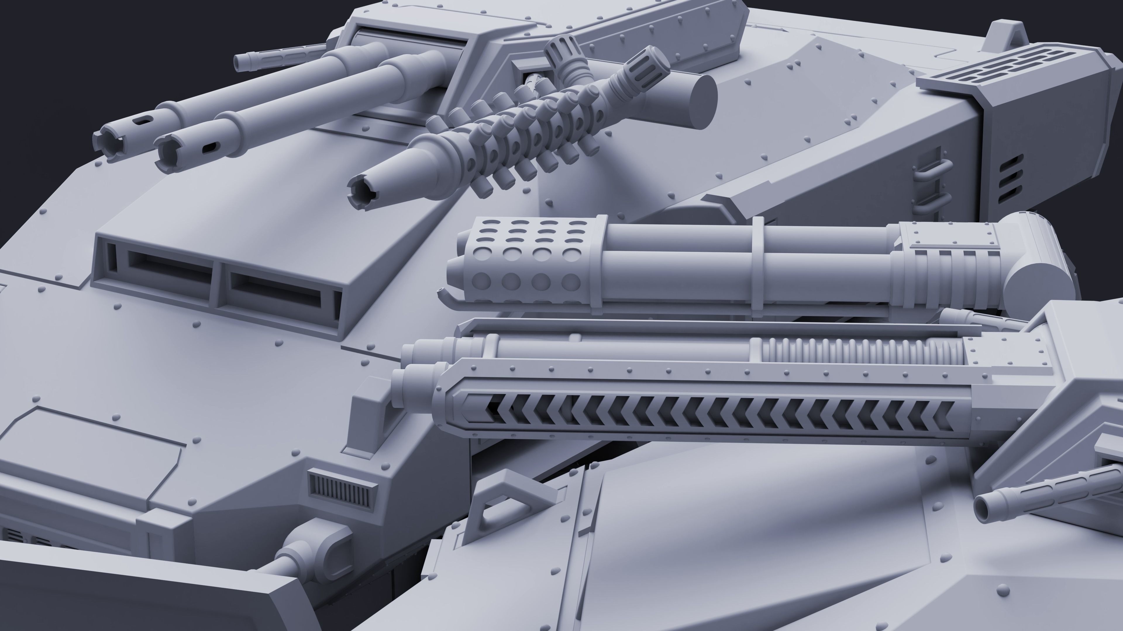 Defender APC - Mutant Militia 3D print model_3