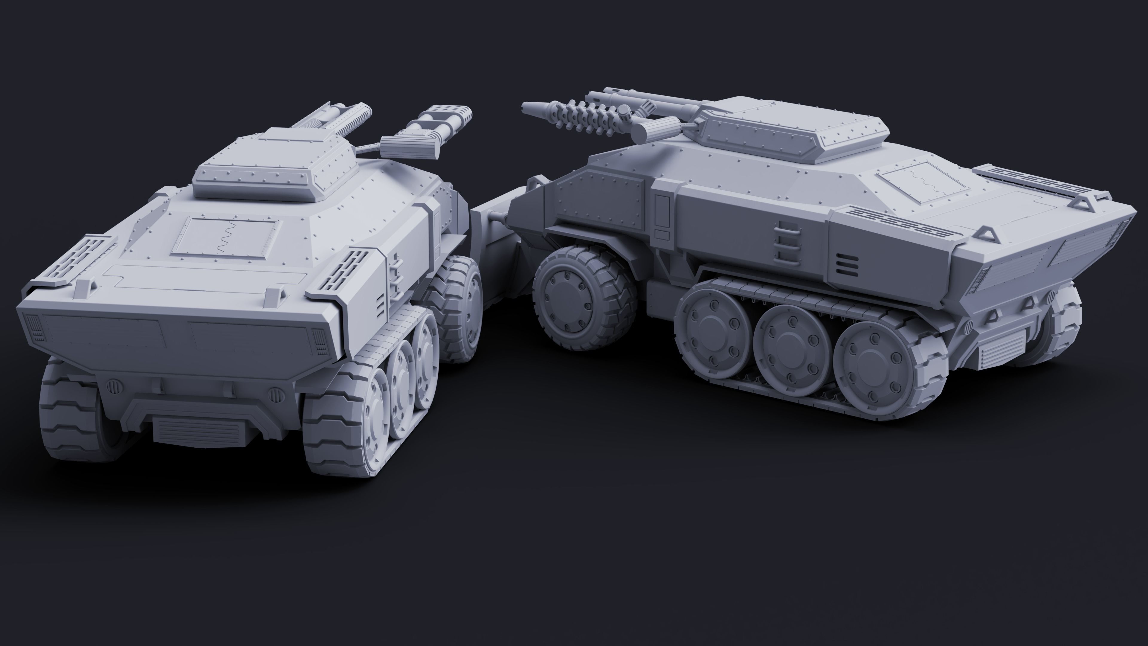 Defender APC - Mutant Militia 3D print model_2